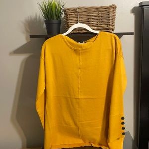 Cable &Gauge Side Split Knit Sweater